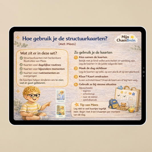 Structuurkaarten met Mees | De wereld voelt anders voor mij