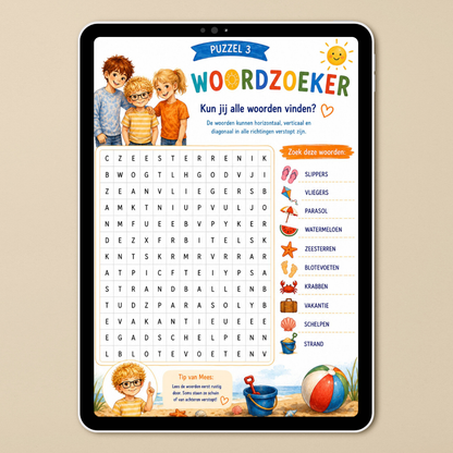 Het digitale zomer doe-boek met Sam, Noor en Mees