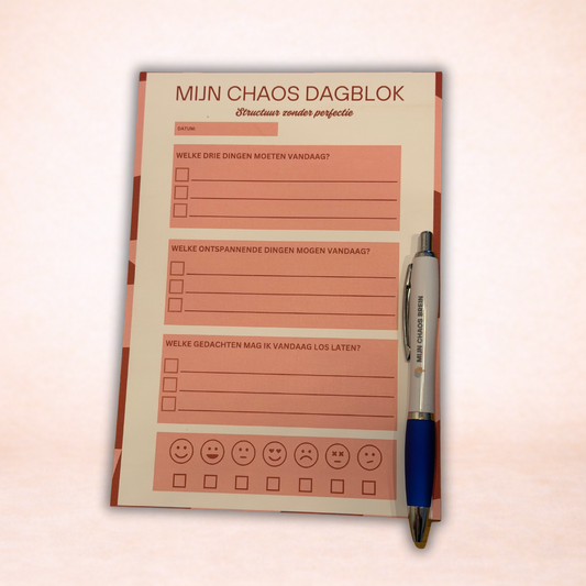 Mijn Chaos Dagblok | Structuur zonder perfectie