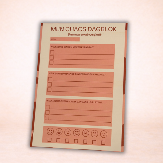 Mijn Chaos Dagblok | Structuur zonder perfectie