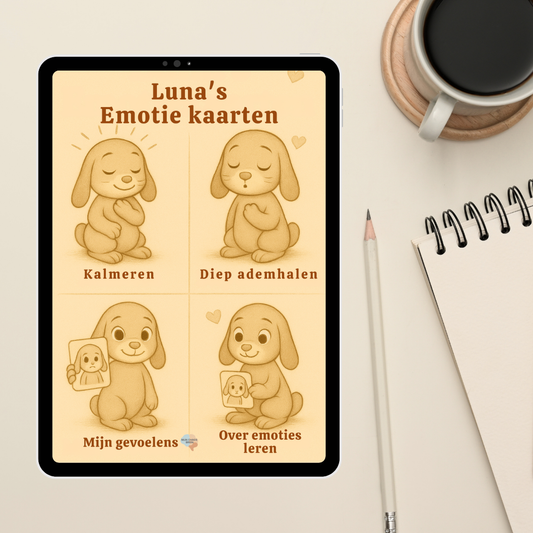 Luna’s Emotie kaarten | Leren Voelen met Luna