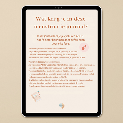 Menstruatie dagboek | Mijn Chaos Brein