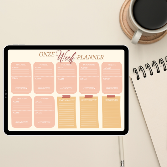 Koppel Weekplanner | Mijn Chaos Brein