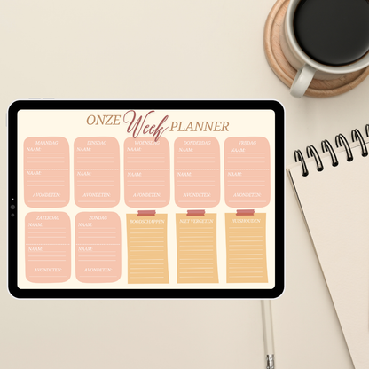 Koppel Weekplanner | Mijn Chaos Brein