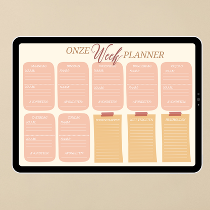 Koppel Weekplanner | Mijn Chaos Brein