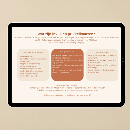 ADHD Prikkelkaarten | Mijn Chaos Brein
