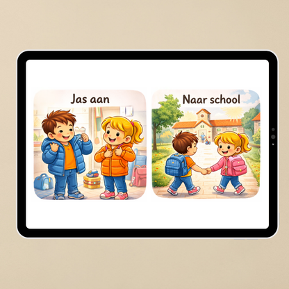 Routinekaarten Sam & Noor | Rust en structuur in de dag