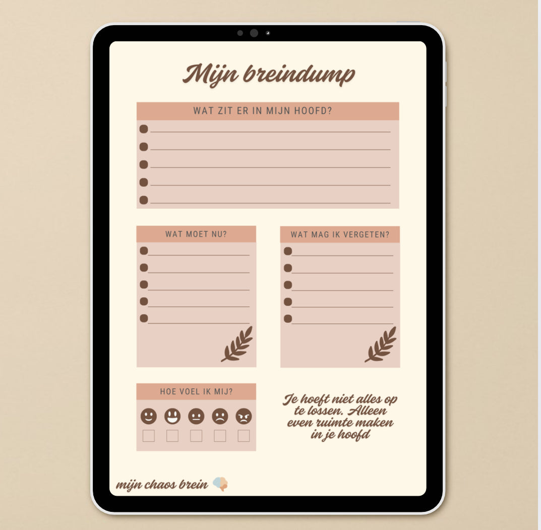 Rust in de chaos, complete digitale bundel | Mijn Chaos Brein